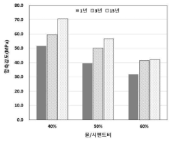 재령별 압축강도