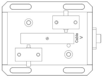 Experimental setup for drilling stability testing (top view)