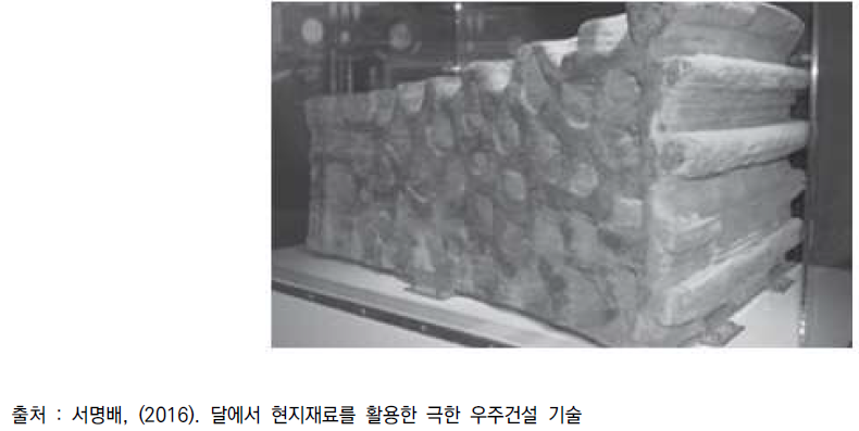 3D 프린터를 통해 제작된 달 지반 모형