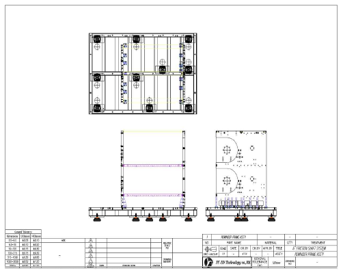 부품도 – REWINDER FRAME ASSY