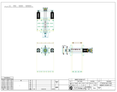 부품도 – UNWINDER CHUCKING ASSY