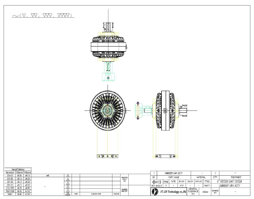 부품도 – UNWINDER 구동부 ASSY