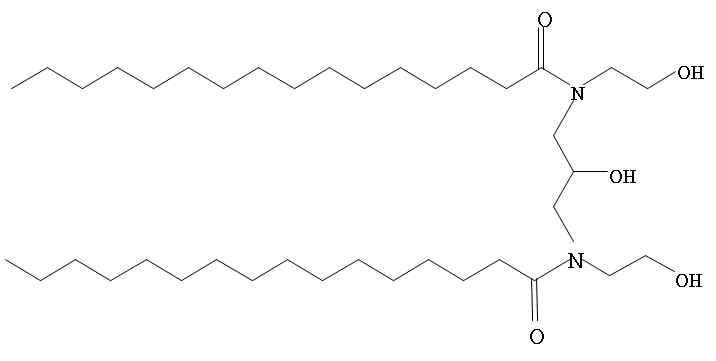 1,3-bis(N-2-(hydroxyethyl)stearoyl amino-2-hydroxy propane
