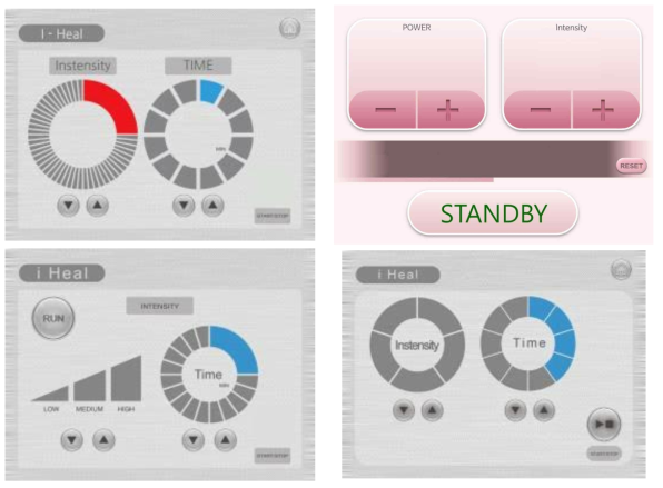 도수치료기 GUI 디자인 자료