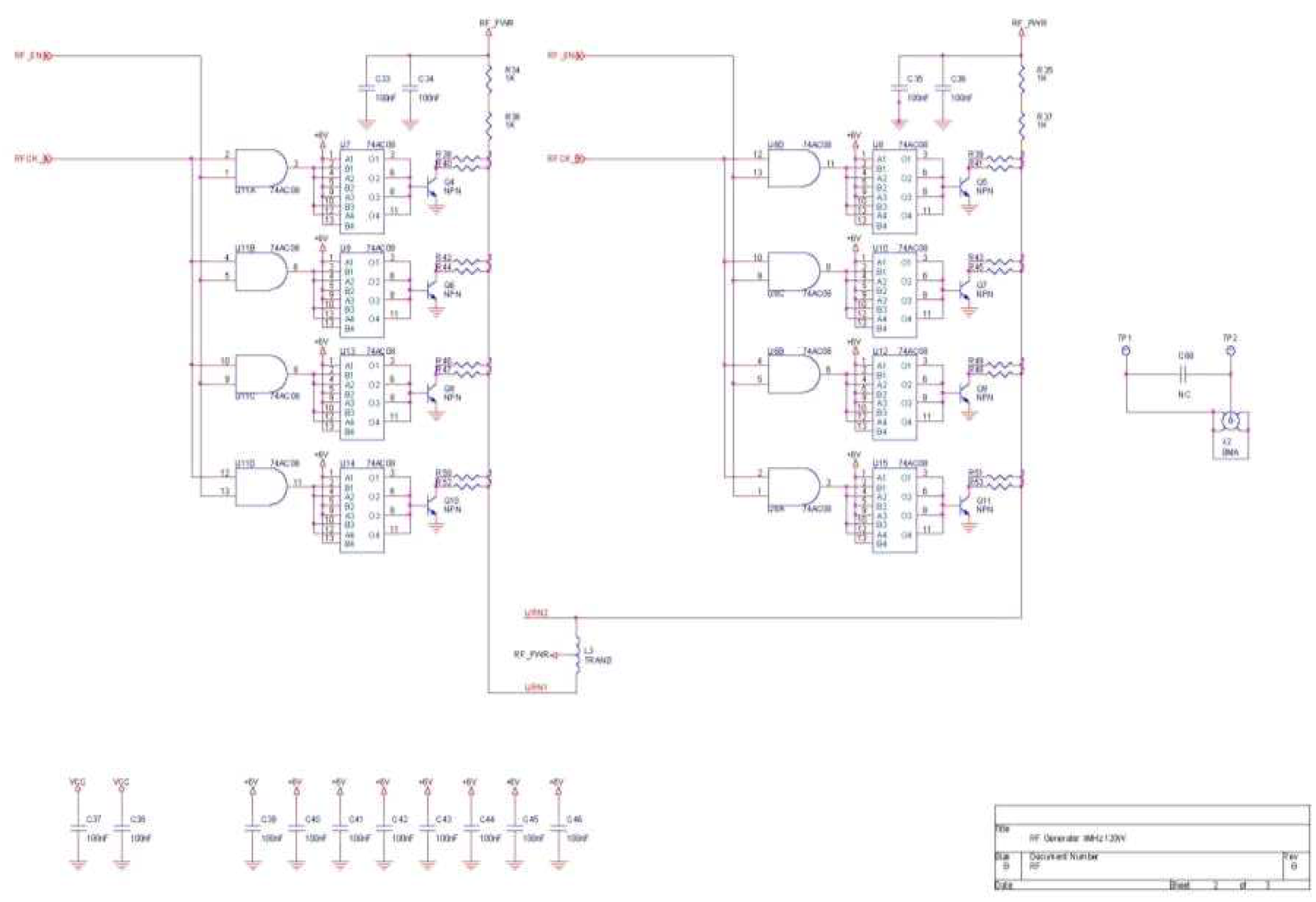 도수치료기 RF Generator 회로도2