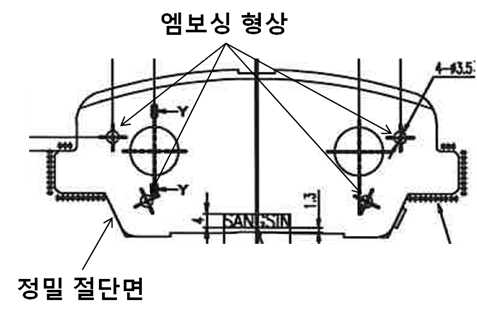 개발대상 백 플레이트 제품설계도