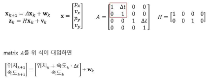 Translation 성분에 대한 상태변수와 시스템 모델