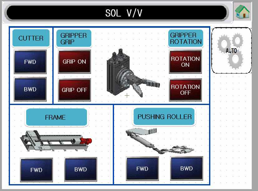 BAND CUTTING DEVICE TOUCH SCREEN HMI -2