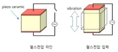 역압전 효과 구성도