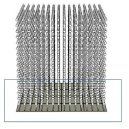 LED 스틱을 입체적으로 구성하는 LED 마더보드