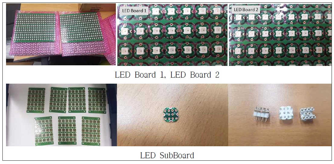 LED 보드 샘플 제작결과 V-CUT으로 최종결정