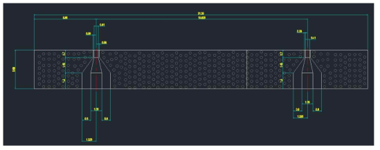 5Ghz Phase modulator Sub-mount PCB 설계 치수도