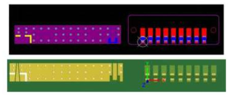 하이브리드 패키지용 submount PCB 설계 제작