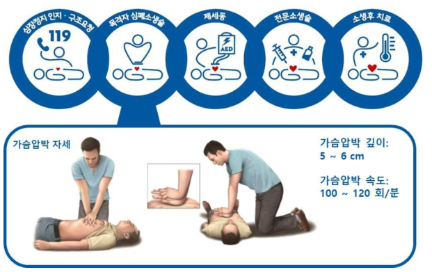 병원 밖 심장정지 생존 사슬