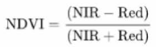 NDVI 계산식