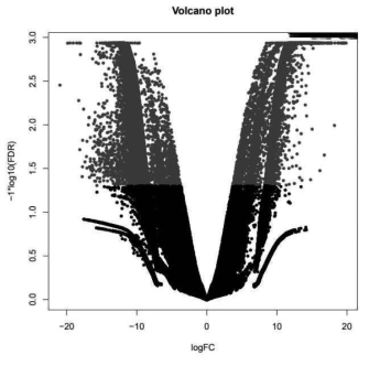 납지리–가시납지리(수컷/생식소) DEG-Volcano plot