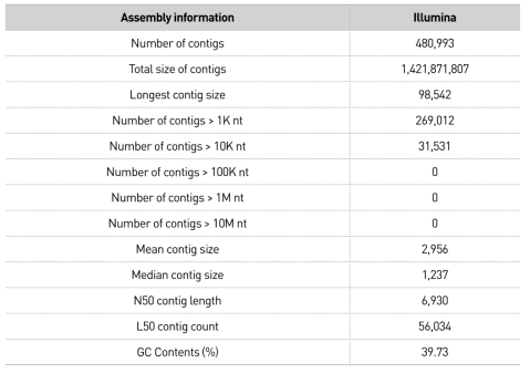 까치살모사 Illumina assembly 결과