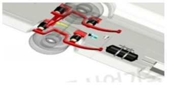 차량용 에어서스펜션 지지대 도면