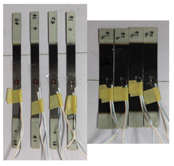 Pictures of Tensile Specimens of CFRP Before Test