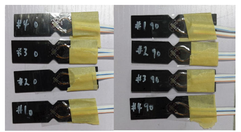 Pictures of Shear Specimens of CFRP Before Test