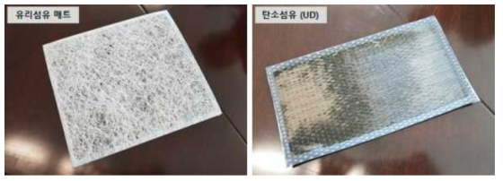 FRP 가로재 적용 유리섬유매트, 탄소섬유(UD)