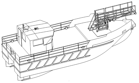 60ft급 유지보수선박에 설치 가능한 접안유지장치
