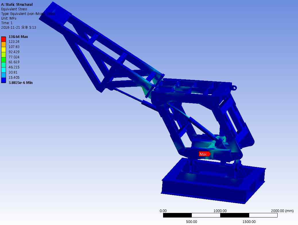 최고높이 최대응력 138.6Mpa