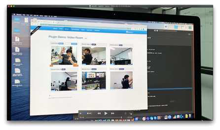 MAC 기반 Web Client, 6대의 WebRTC Client 접속화면#2
