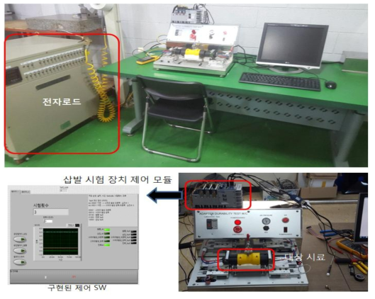 삽발 내구 평가 지그 다이어그램 설계도