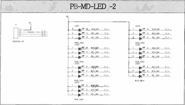 LED PCB 모듈 회로도 (본체)