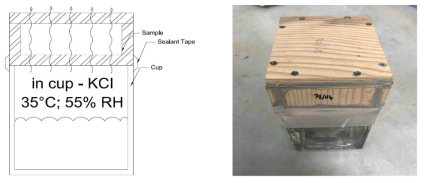 Modified Mock wall wet-cup test model