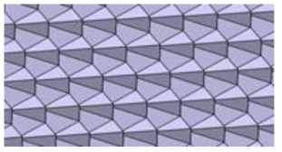 치우쳐진 삼각뿔형 리플렉터 패턴 image