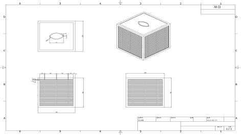 열교환소자 설계도(2D)