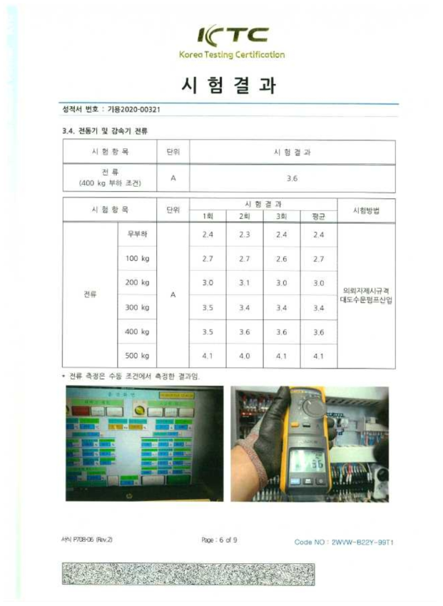 정량적 목표 시험 성적서(6/9)