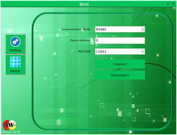 Product host computer interface description 화면