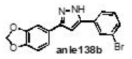 Diphyl pyrazole 화합물 anle138b의 화학적 구조