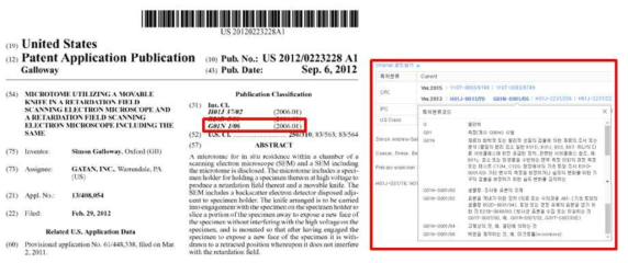 특허 선행 문헌 조사를 위한 IPC 특허 분류 코드