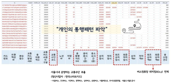 통행사슬(Trip Chain)기반 자료 현황