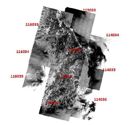 Landsat Path-Row 분포