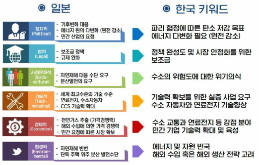 일본 로드맵의 PESTLE 분석