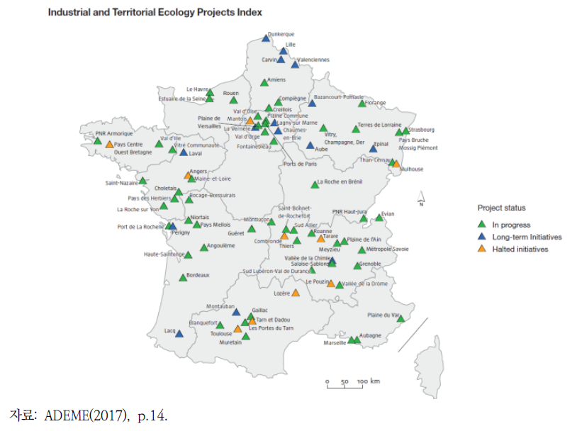 프랑스 산업·지역생태학 프로젝트 현황