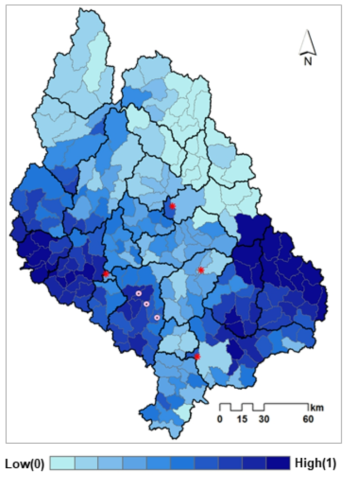 한강 대권역 수문(hydrology) 평가요소에 대한 유역건전성 평가