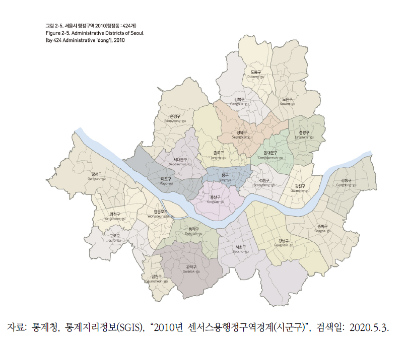 서울시 대기 및 기상 자료 관측 구역