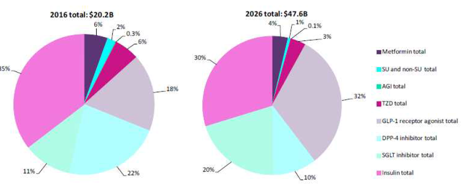 당뇨 치료제의 시장 규모 및 전망