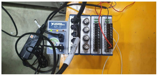 EMB 내구시험 계측용 CDAQ 및 계측모듈 설치결과