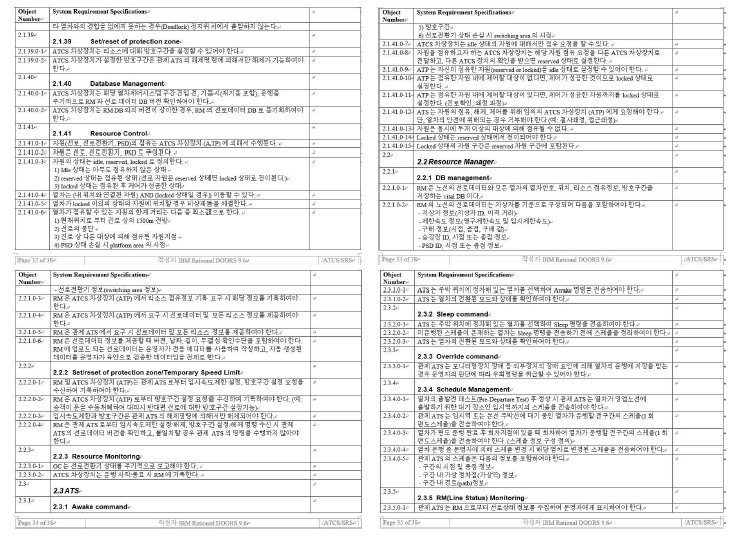 차상장치 기반 공유자원 점유/해제 기능 요구사양