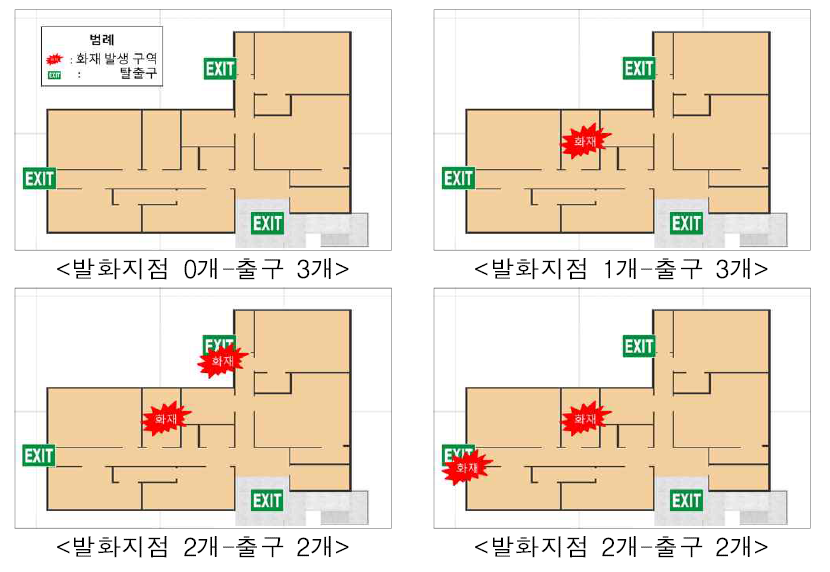 어린이집 발화지점 및 출구