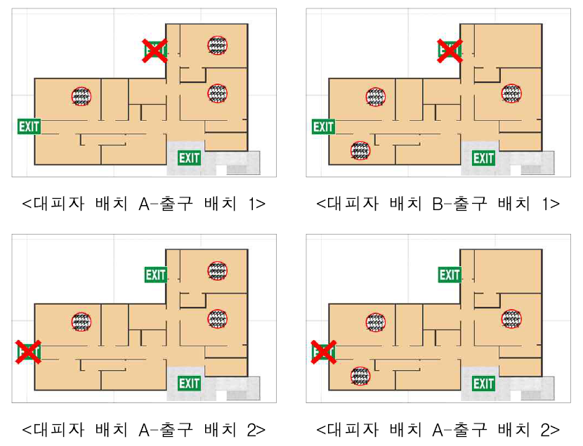 어린이집 대피자 배치 및 출구