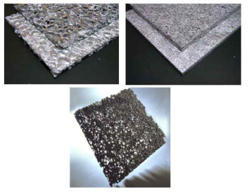 고충격흡수 stabilized aluminum foam (SAF) (출처: Cymat)