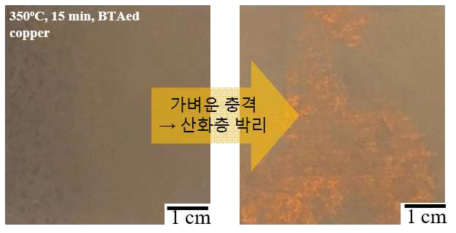 고온산화된 표면의 안정성